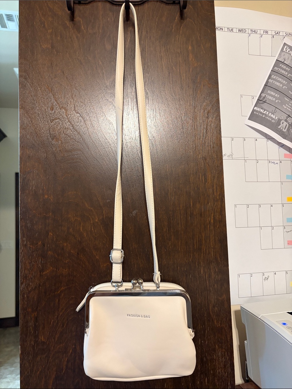 Net crossbody Creme color
